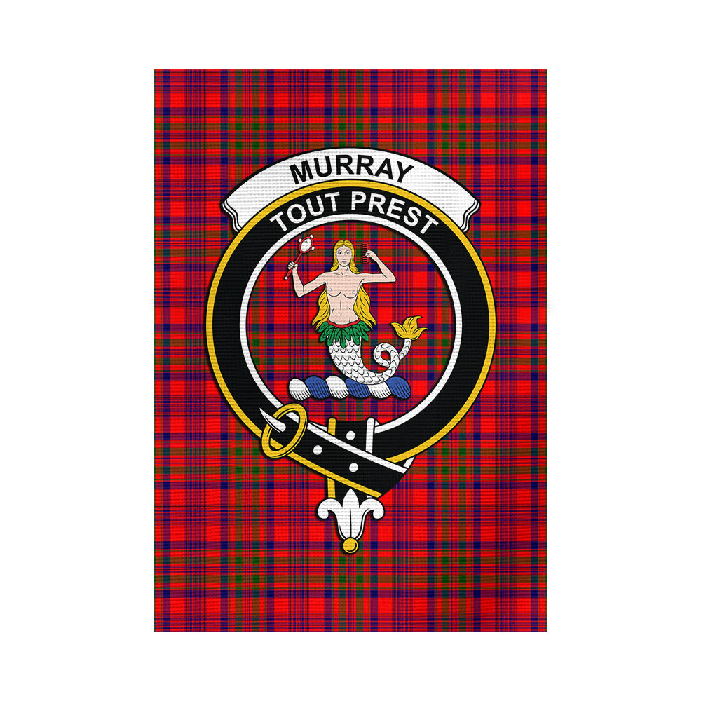 Murray of Tulloch Modern Tartan Flag with Family Crest - Tartan Vibes Clothing