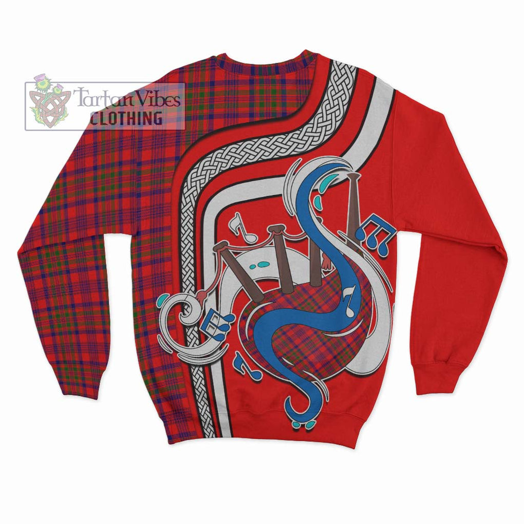 Tartan Vibes Clothing Murray of Tulloch Modern Tartan Sweatshirt with Epic Bagpipe Style