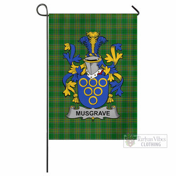 Musgrave Irish Clan Tartan Flag with Coat of Arms