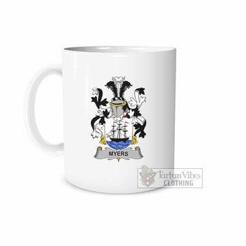 Myers Irish Clan Coat of Arms Ceramic Mug