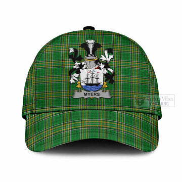 Myers Irish Clan Tartan Classic Cap with Coat of Arms