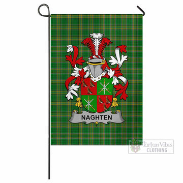 Naghten Irish Clan Tartan Flag with Coat of Arms