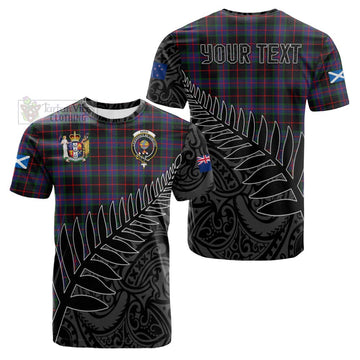 Nairn Crest Tartan Cotton T-shirt with New Zealand Silver Fern Half Style