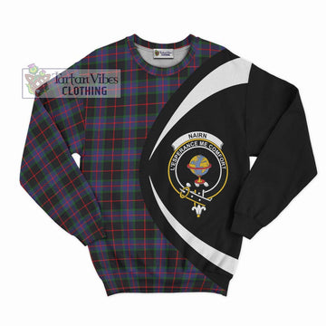 Nairn Tartan Sweatshirt with Family Crest Circle Style