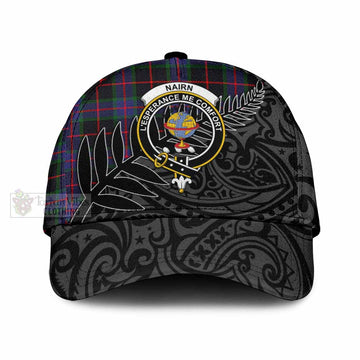 Nairn Tartan Classic Cap with New Zealand Silver Fern Half Style