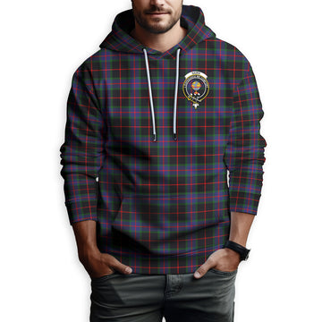 Nairn Tartan Hoodie with Family Crest