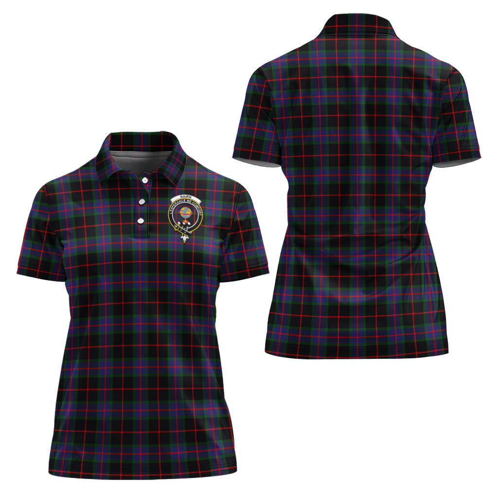 nairn-tartan-polo-shirt-with-family-crest-for-women