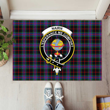 Nairn Tartan Door Mat with Family Crest