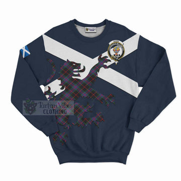 Nairn Tartan Lion Rampant Sweatshirt  Proudly Display Your Heritage with Alba Gu Brath and Clan Name