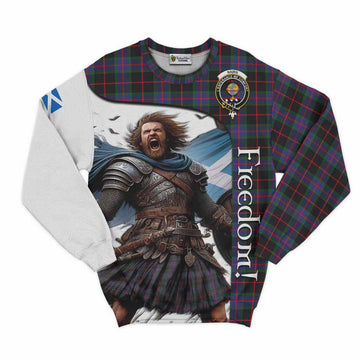 Nairn Crest Tartan Sweatshirt Inspired by the Freedom of Scottish Warrior