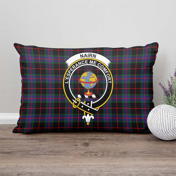 Nairn Tartan Pillow Cover with Family Crest - Tartan Vibes Clothing