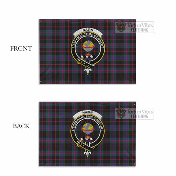 Nairn Tartan House Flag with Family Crest