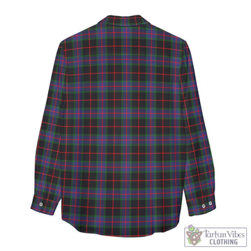 Nairn Tartan Women's Casual Shirt with Family Crest