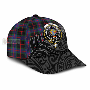 Nairn Tartan Classic Cap with New Zealand Silver Fern Half Style