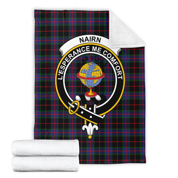 Nairn Tartan Blanket with Family Crest