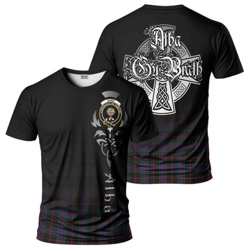 Nairn Tartan T-Shirt Featuring Alba Gu Brath Family Crest Celtic Inspired