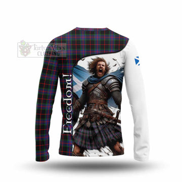 Nairn Crest Tartan Long Sleeve T-Shirt Inspired by the Freedom of Scottish Warrior