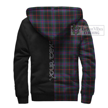 Nairn Tartan Sherpa Hoodie with Family Crest and Half Of Me Style