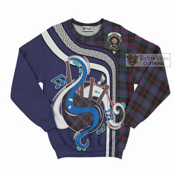 Nairn Tartan Sweatshirt with Epic Bagpipe Style