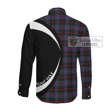 Nairn Tartan Long Sleeve Button Up with Family Crest Circle Style