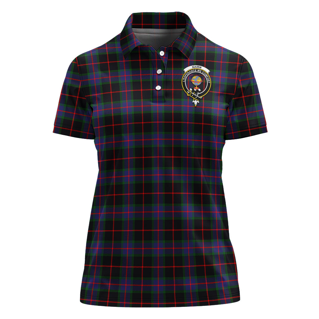 nairn-tartan-polo-shirt-with-family-crest-for-women