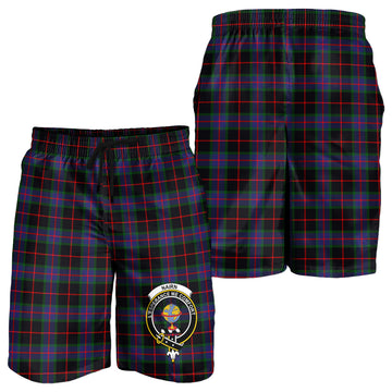 Nairn Tartan Mens Shorts with Family Crest