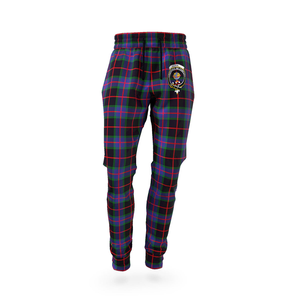 Nairn Tartan Joggers Pants with Family Crest - Tartan Vibes Clothing