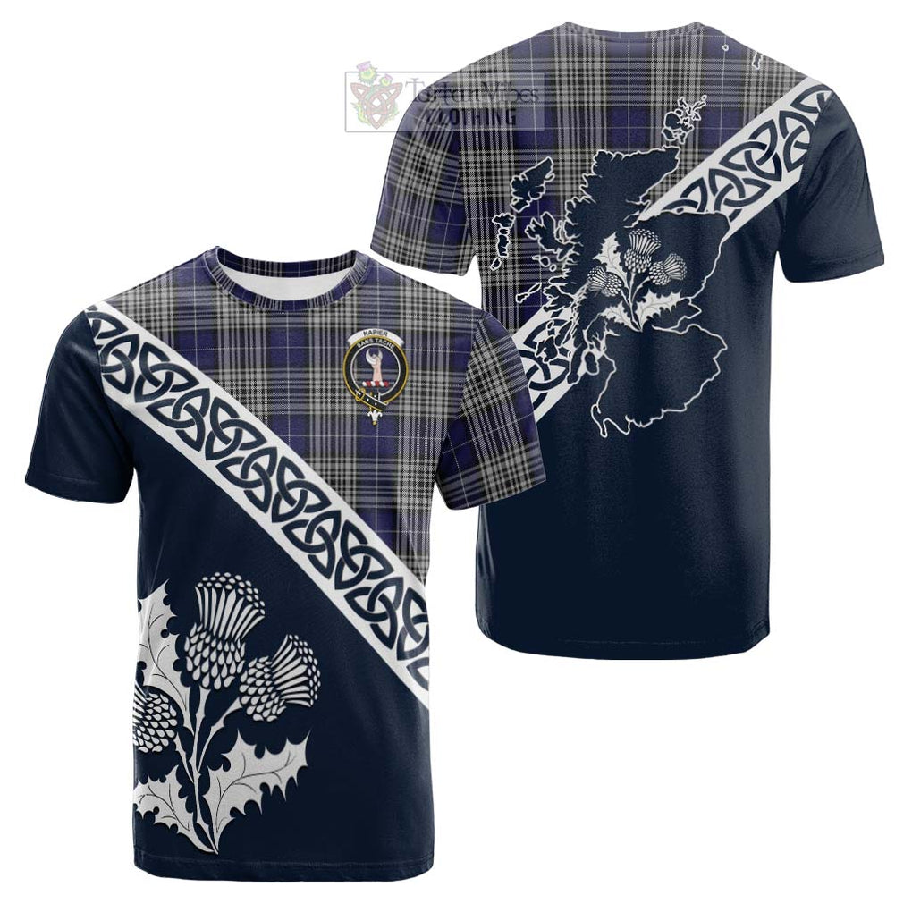 Napier Tartan Cotton T-shirt Featuring Thistle and Scotland Map Kid's Shirt - Tartan Vibes Clothing