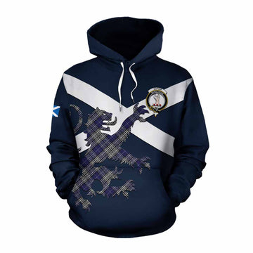 Napier Tartan Lion Rampant Cotton Hoodie Proudly Display Your Heritage with Alba Gu Brath and Clan Name