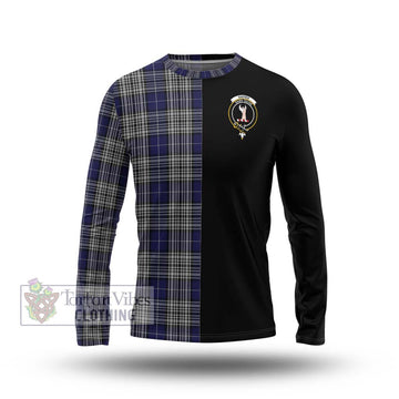 Napier Tartan Long Sleeve T-Shirt with Family Crest and Half Of Me Style