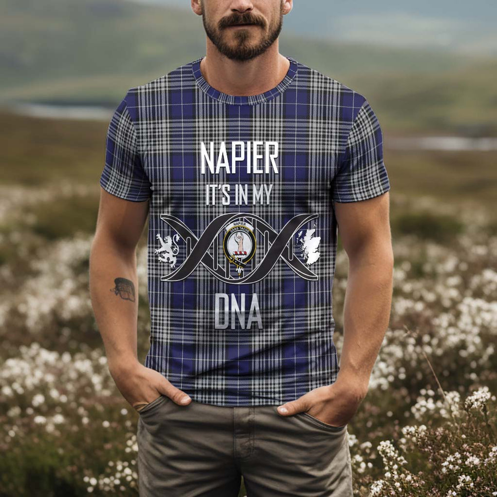 Napier Tartan T-Shirt with Family Crest DNA In Me Style Kid's Shirt - Tartan Vibes Clothing