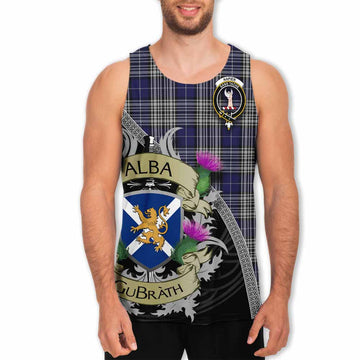 Napier Tartan Family Crest Men's Tank Top Lion Rampant Royal Thistle Shield Celtic Inspired Men - Tartan Vibes Clothing