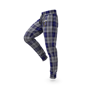 Napier Tartan Joggers Pants with Family Crest