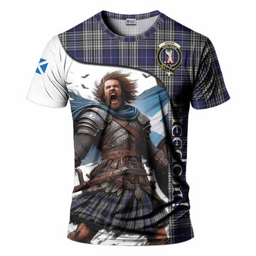 Napier Crest Tartan T-Shirt Inspired by the Freedom of Scottish Warrior