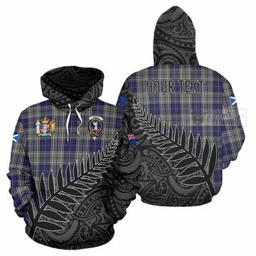 Napier Crest Tartan Hoodie with New Zealand Silver Fern Half Style