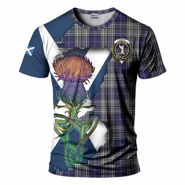 Napier Tartan Family Crest T-Shirt Scottish Thistle Celtic Inspired Kid's Shirt - Tartan Vibes Clothing