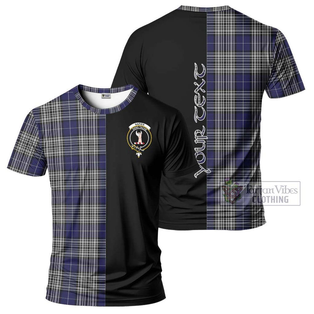 Napier Tartan T-Shirt with Family Crest and Half Of Me Style Kid's Shirt - Tartanvibesclothing Shop