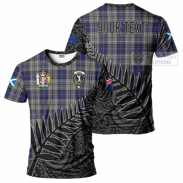 Napier Crest Tartan T-Shirt with New Zealand Silver Fern Half Style