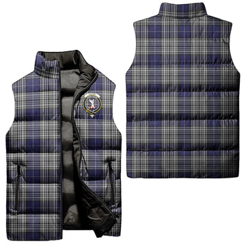 Napier Tartan Sleeveless Puffer Jacket with Family Crest