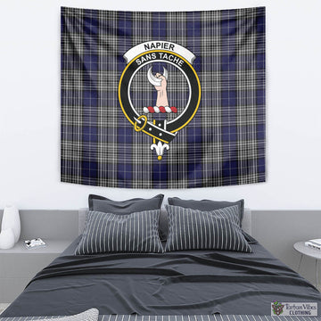 Napier Tartan Tapestry Wall Hanging and Home Decor for Room with Family Crest