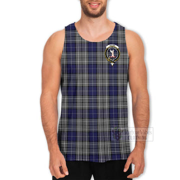 Napier Tartan Men's Tank Top with Family Crest Celtic Skull Style - Tartan Vibes Clothing