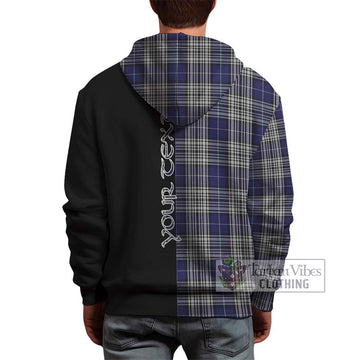 Napier Tartan Hoodie with Family Crest and Half Of Me Style