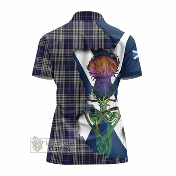 Napier Tartan Family Crest Women's Polo Shirt Scottish Thistle Celtic Inspired - Tartan Vibes Clothing