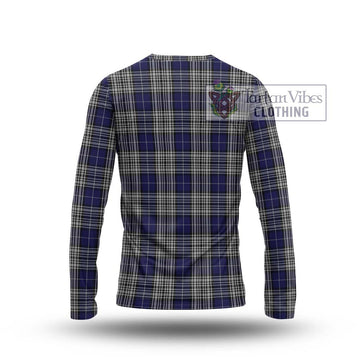 Napier Tartan Long Sleeve T-Shirt with Family Crest DNA In Me Style