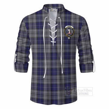 Napier Tartan Ghillie Kilt Shirt with Family Crest DNA In Me Style