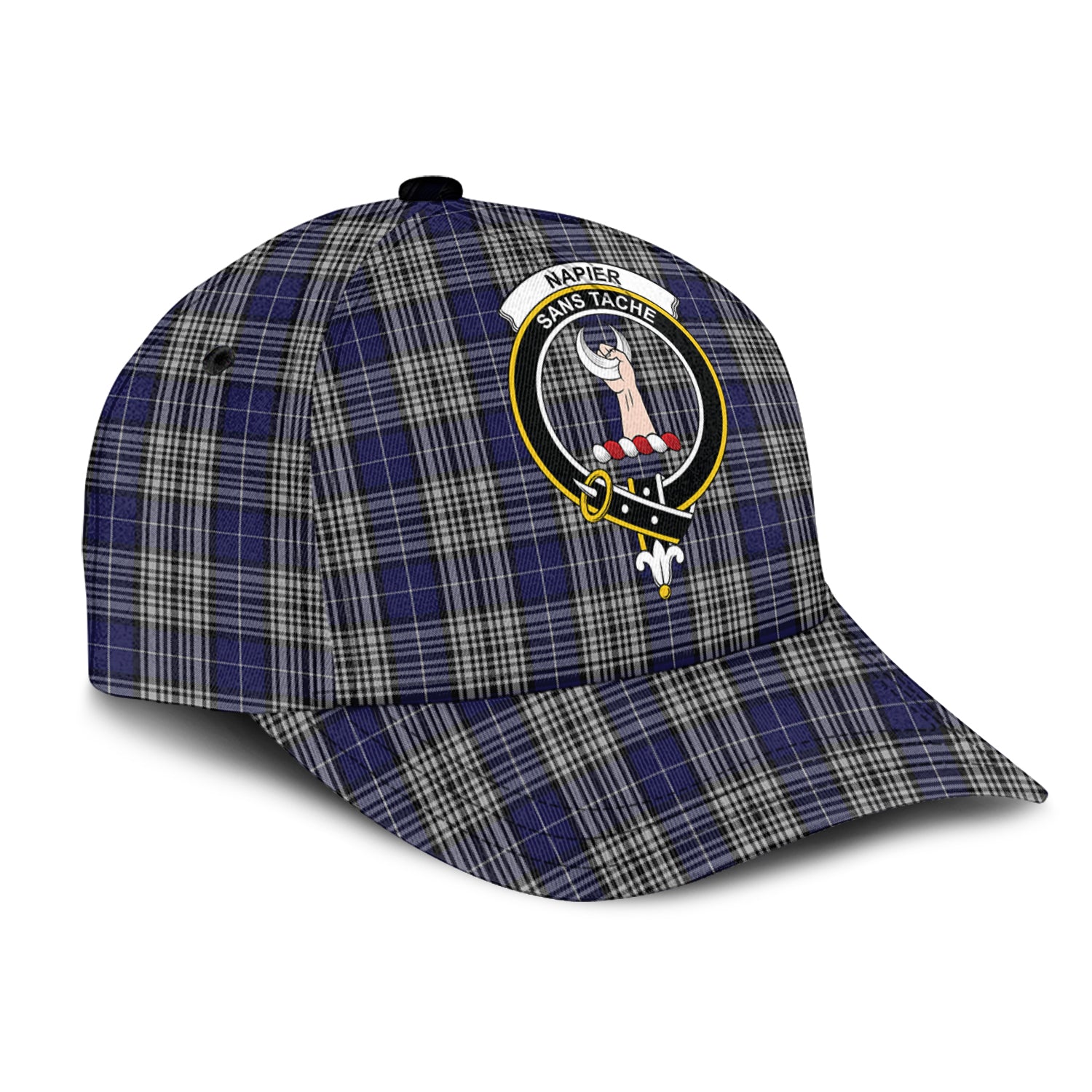 Napier Tartan Classic Cap with Family Crest - Tartan Vibes Clothing