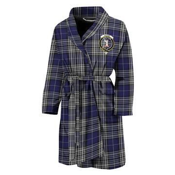 Napier Tartan Bathrobe with Family Crest