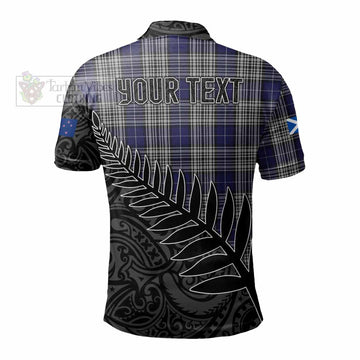 Napier Crest Tartan Polo Shirt with New Zealand Silver Fern Half Style