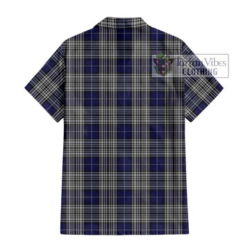 Napier Tartan Short Sleeve Button Shirt with Family Crest DNA In Me Style