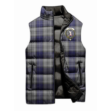 Napier Tartan Sleeveless Puffer Jacket with Family Crest